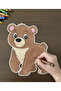 Teddy Bear Coloring Activity Art Preschool Kindergarten Nursery Activity Set 10 Pieces - 2