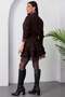 Shirt Collar Lace Detailed Tiered Dress GRS3858 - 8