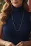 Steel 2 mm Gold Color Flat Snake Necklace - Extra Long 65 cm |   Non-Tarnishing, Unisex, 2 Years Warranty