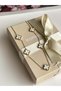 5 Leaf Clover White Gold Steel Necklace