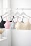 Women's Colorful 5-Piece String Strap Padded Sports Bra Half Tank Top with Removable Pads - 4