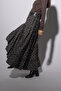 Purpose Patterned Asymetric Skirt