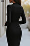 Women's Mini Dress Double-Breasted Collar Suitable for Special Occasions - 2