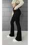Flare Jeans Jeans Trousers High Waist Black Flared Lycra - 2