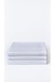 Mertim Home Textile White Striped Cotton Satin King Size Duvet Cover Set 220X240 (Set Without Sheets) - 4