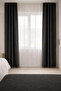 Shepherd Stitch Decorative Fleece Curtain – Special Design for Bohemian & Modern Living Rooms *No Pleats - Single Panel - 2
