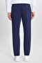 Men's Navy Blue Cotton Slim Fit Slim Fit Side Pocket Casual Stretchable Trousers - 5