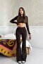 Flared steel pants - brown - 3