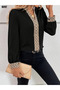 Casual and Stylish Women's Patterned Long Sleeve Crepe Blouse - 5