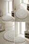 Eloura Anna Bath Mat Round Ecru 95*95 cm 100% Cotton - 3