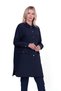 Quilted Navy Blue Jacket 6879 - 4