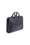 100% Genuine Leather Unisex Sports Briefcase with Shoulder Strap and Laptop Compartment