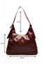 Burgundy Charm Gift Maraw Model Women's Shoulder Bag - 2