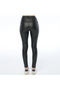 Women's Black Leather Leggings (with Plus Size Option) - 3