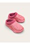 Unisex Burgundy Fur-Lined Ultrasoft Non-Slip Sole Home Office Slippers - 3