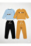 Baby Boy & Child Embroidered Happy 4-Piece Set