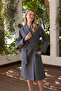 Waffle Pike Women's Bathrobe 100% Cotton - 3