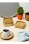 Bamboo 9 cm Square 3-Piece Bowl Set – Stylish and Convenient Serving Bowl, Snack and Sauce Bowl - 6