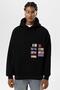 Detailed label Oversized black sweatshirt - 2