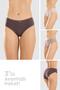 Women's Cotton Colorful Bikini Cut Panties 3 Pack 8424 Colorful