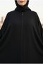 Hijab Dress Ferace Black Alya Shawl Gifted Bat Sleeve Zippered Aerobin - 5