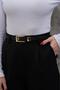 Gold Buckle Trouser Belt Dress Belt Shirt Belt Coat Belt Women's Belt