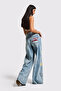 Women's Denim Color 4s6-32 Palazzo Fit Sea World Embroidered Special Design Denim Jeans - 4