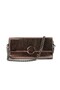 100% Genuine Leather Women's Clutch Mink Hand and Shoulder Bag - Handmade Italian Style Chain Strap Model - 4