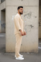 Men's Trend Summer Comfortable Fit Wrinkle-Resistant Fabric Long Sleeve Shirt and Pants Set - 7