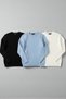 5-Piece Men's Winter Combination Pack – 2 Puffer Jackets + 3 Corded Fabric Crew Neck Thick Knit Sweaters - 4