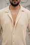 Men's Trend Summer Comfortable Fit Wrinkle-Resistant Fabric Long Sleeve Shirt and Pants Set - 4