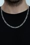 Figaro Model Sport Steel Men's Chain Necklace Gift for Husband Lover Ack06K-2 - 2