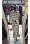 Striped Polo Collar Dress - 3