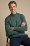 Men's Dad Khaki Solid Color Half Turtleneck Knitwear Sweater