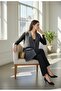 Women's Boat Neck Long Knit Vest Sleeveless Buttoned Pocketed for Daily Use - 5