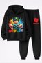 Roblox Printed 3-Ply Quality Sweatshirt and Trackpants Children's Bottom-Top Set