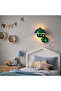 Dekor Metal E/14 Lampholder Glossy Green Sconce Modern Living Room Bedroom Wall Lamp, Eylul-15683-D