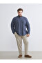 Lcwaikiki Classicnavy Blue Regular Fit Long Sleeve Plaid Poplin Men's Shirt - 6