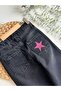 Silvery Star Printed Wide-Leg Girls' Denim Pants (Comfortable Fit) - 3