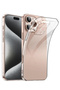iPhone 13-14 Transparent Case Ultra Thin 0.8mm Metal Button Camera Protection Layered Cover - 8