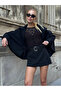 Women's Black Belted Shorts Skirt - 3