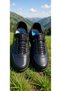 Orthopedic Heel Gel 100% Genuine Leather Black Rubber Anti-Slip Sole Daily Men's Shoes