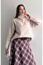 Soft Textured Trucker Collar Zippered Knit Sweater