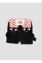 Black Color Magnetic Holding Hands Couple Socks (Suitable for Size 36-44) - 2