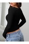 Women's Long Sleeve Crew Neck Combed Cotton Bodysuit - 7