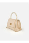 İnci Women's Pearl Detailed Chain Strap Lock Closure Hand and Shoulder Bag - 3