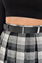Women's Pleated Plaid Mini Skirt – Grunge Charm - 8