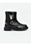 Black Kuromi Printed Baby Girl Boots - 2