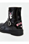 Black Kuromi Printed Baby Girl Boots - 6