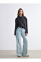 Alita City Lcw Modest Anthracite Oversize Modal Blend Women's Shirt with a Difference - 2